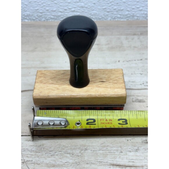 Vintage Wood Handle Rubber Stamp - Picture 4 of 5